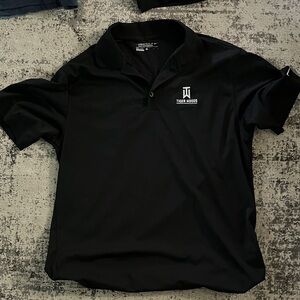 Black Polo Shirt for Men Nike
